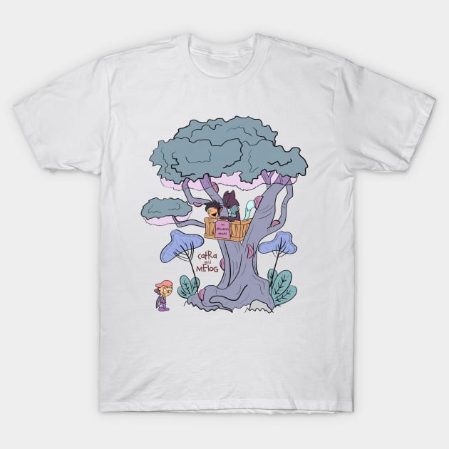 Catra and Melog Treehouse T-Shirt by Sepheria